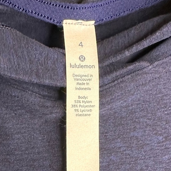 Lululemon Athletica Deep Blue Hooded Pullover Size 4 - Picture 4 of 7